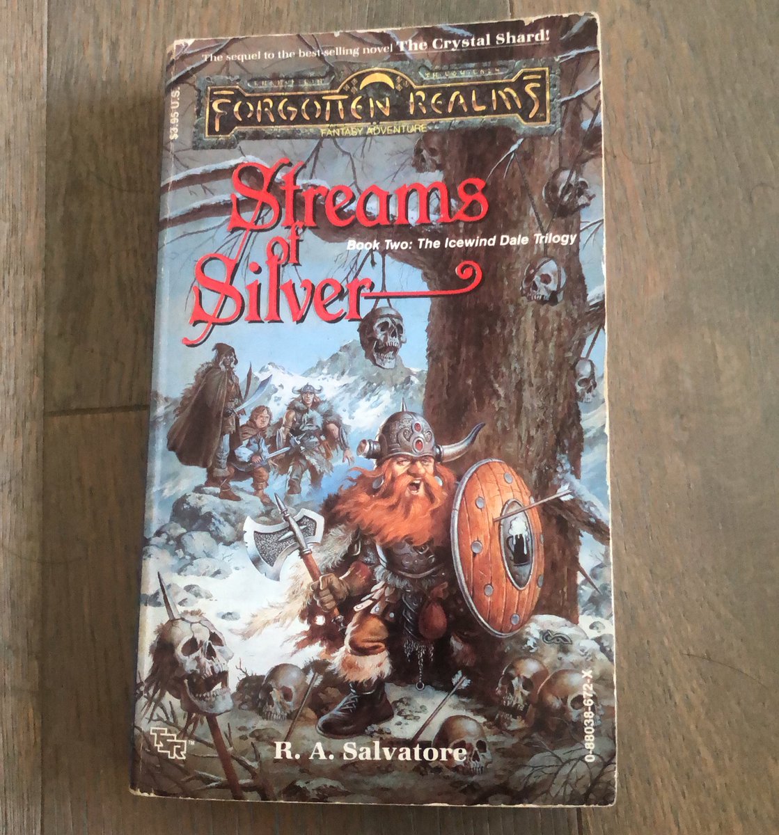 DoomVault's tweet photo. “Yer eyes’ll shine when ye see the rivers runnin’ silver in Mithril Hall!” #forgottenrealmsFriday #StreamsofSilver #forgottenrealms #rasalvatore #drizzt #TSR https://t.co/G3RejbVOou