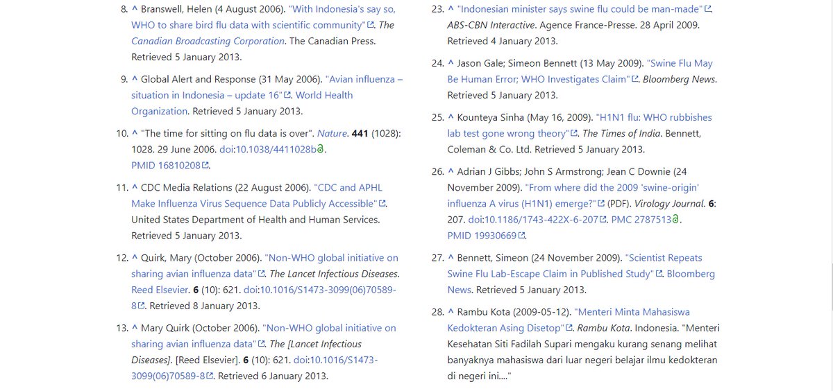 ini adalah sumber dari pihak ke 3 dalam  https://en.m.wikipedia.org/wiki/Siti_Fadilah_Supari