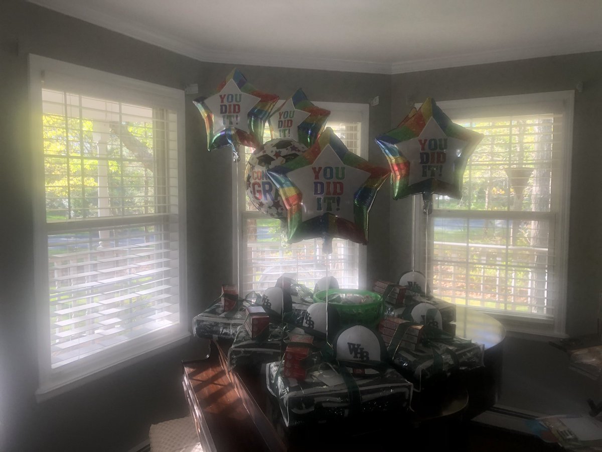 This afternoon the underclassmen with their awesome coaches did a WHB Varsity baseball parade to each senior player to present them a gift. Seniors we love you and miss not seeing you on the field!! GO Canes!! 💚💚💚💚💚💚#WHBBase