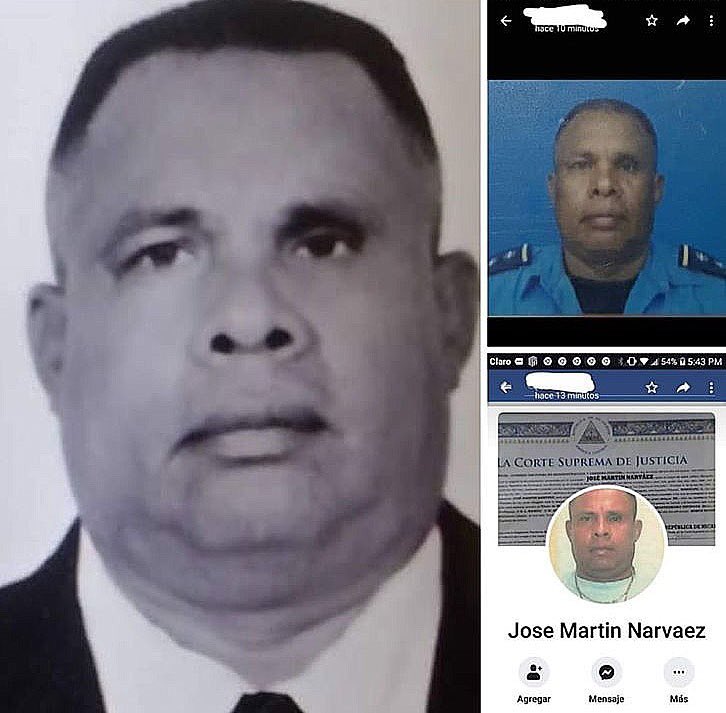CafeconVozNi's tweet photo. Comisionado Mayor Martín Narváez, del Distrito V de la sancionada guardia sandinista, murió hoy después de luchar varios días contra el Covid19. Perseguía y asediaba a los AyB de los barrios aledaños al Distrito V y los enviaba a El “Chipote”. El virus no distingue, entiendan. https://t.co/zlyvNbIuSD