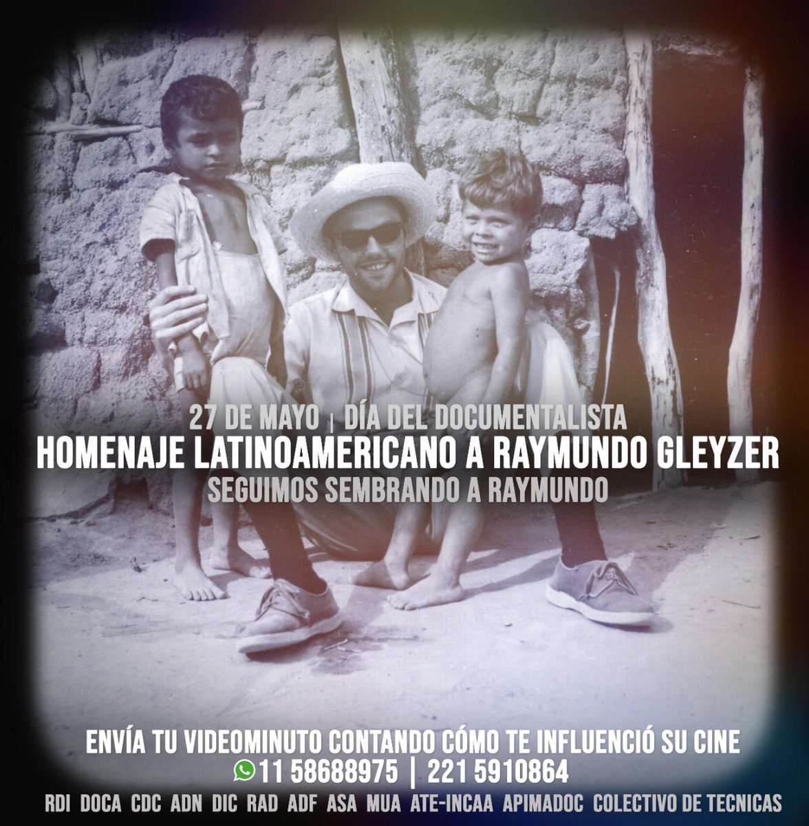 RDICINE1's tweet photo. #homenajelatinoamericanoaraymundogleyzer #raymundogleyzer #gleyzer #diadeldocumentalista https://t.co/yE31X0YEF4