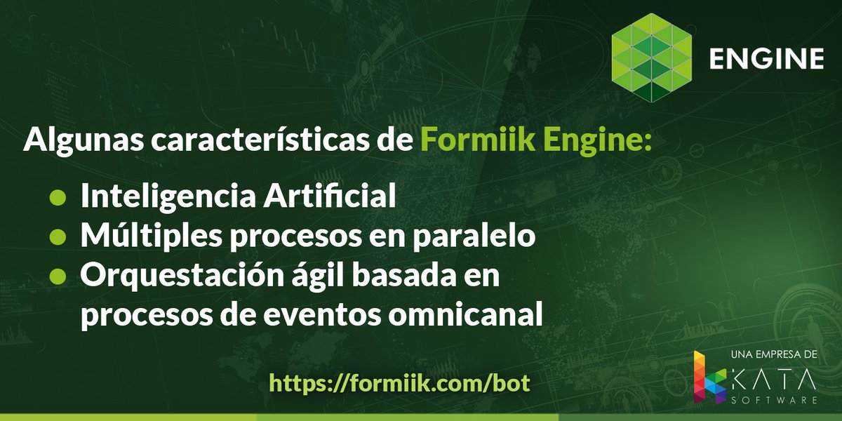 Formiik's tweet photo. Conoce más de Formiik Engine en:
https://t.co/UVeK0CJjLE
#formiikEngine #Formiik #Formiik2020 #KataSoftware #TecnologíaFinanciera #Fintech https://t.co/GdRU2CvAsg