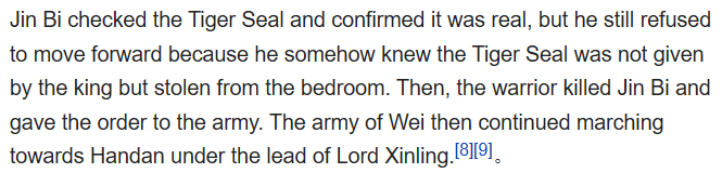 though even when they brought the tally to the general in charge of the Wei troops, the general had a moment of doubt.jpgBUT THEY STRAIGHT UP JUST KILLED HIM LMAOOOSO THIS IS NOT A FOUL PROOF PLAN IT ONLY WORKS UNDER EXTREME DESPERATION