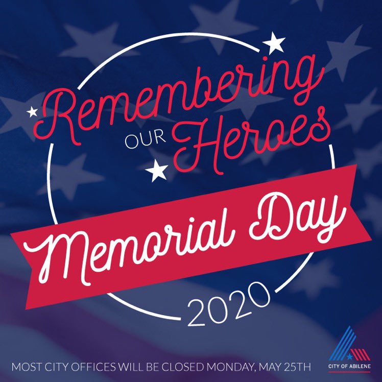 Remembering those who have made so many sacrifices for us all this Memorial Day weekend. Thanks to all of our military friends and families for their service! 🇺🇸 
Click here for City closures and operations: bit.ly/2Mgv8u9