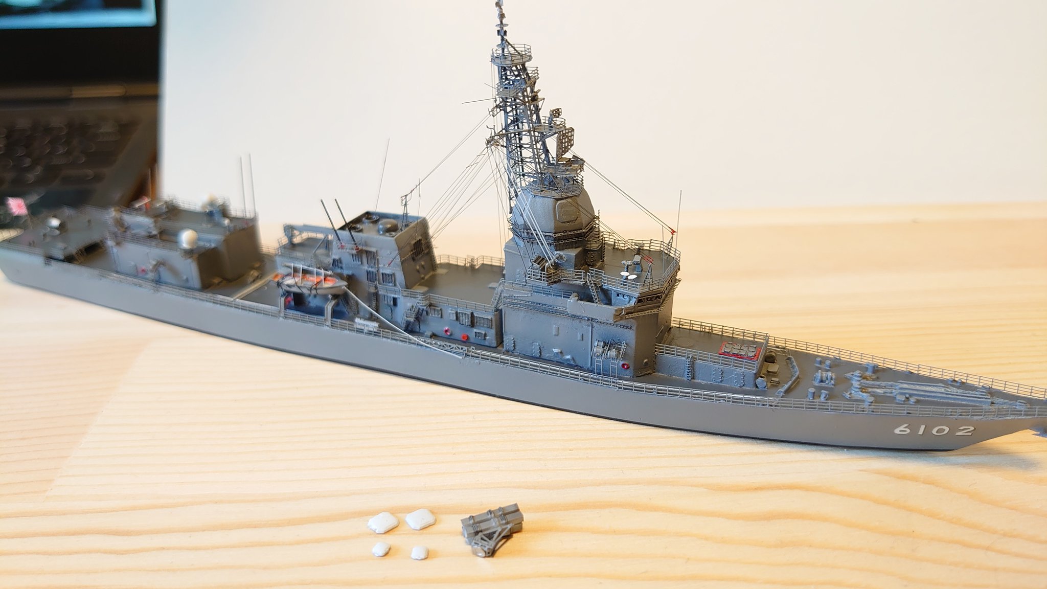 SealsModels✨️ 1/700✨️ 海上自衛隊 試験艦 ✨️あすか✨️ ふゆのつき@ためにならない海自模型 on X: 