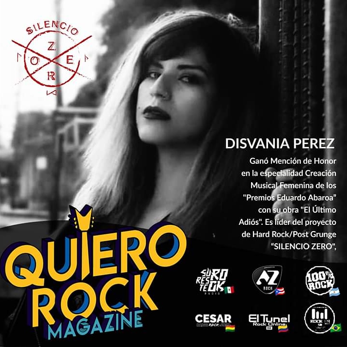 CESARRadioRock's tweet photo. Presentamos a los Artistas de Bolivia 🇧🇴 para #QuieroRock 
@disvaniaperez de @silenciozero 
🤘 #QUIEROROCK 🤘
6 paises y 36 canciones #ROCK emergente
@azrockradio  🇵🇷 
@SuresteR 🇲🇽
@cienporcientorock 🇦🇷 
@TunelRockOnline 🇨🇴 
@rockfmbrasil  🇧🇷 
@CESARRadioRock 🇧🇴 
🔴 DOM 31-05 https://t.co/EqzDK2DQZq