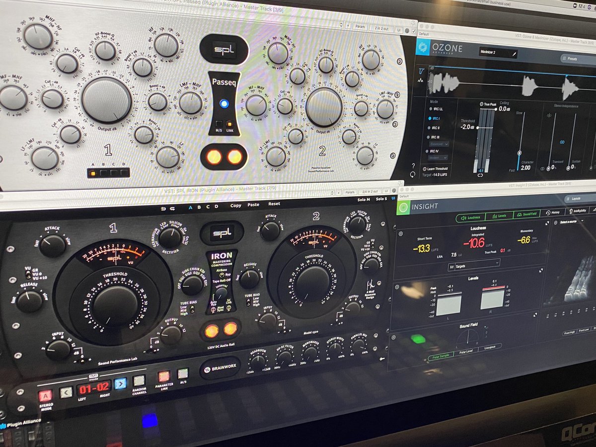 reso_mastering's tweet image. @spltweets Passeq and Iron from @pluginalliance are my workhorses. First time w/ the Passeq I was floored by how musical it was. The bar was raised, client feedback validated this. The SPL Iron is just as inspirational
#mastering #masteringstudio #masteringplugins #audiomastering