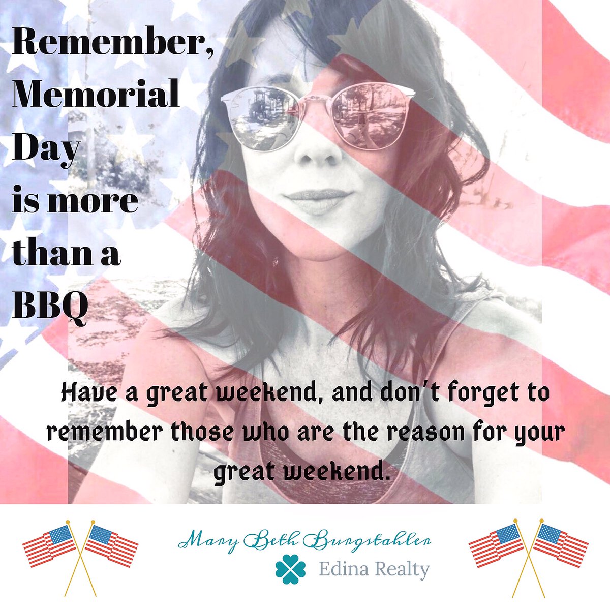 MBBurgstahler's tweet photo. #remember #memorialweekend2020 #LetFREEDOMring #westonkarealtor #edinarealty https://t.co/Jjhpr91EGb