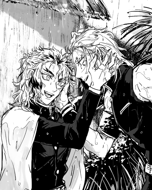 #宇煉初夏の雨宿り
より色男になったな!!って互いにはしゃいでほしい 素敵なタグお借りしました～!🙏 