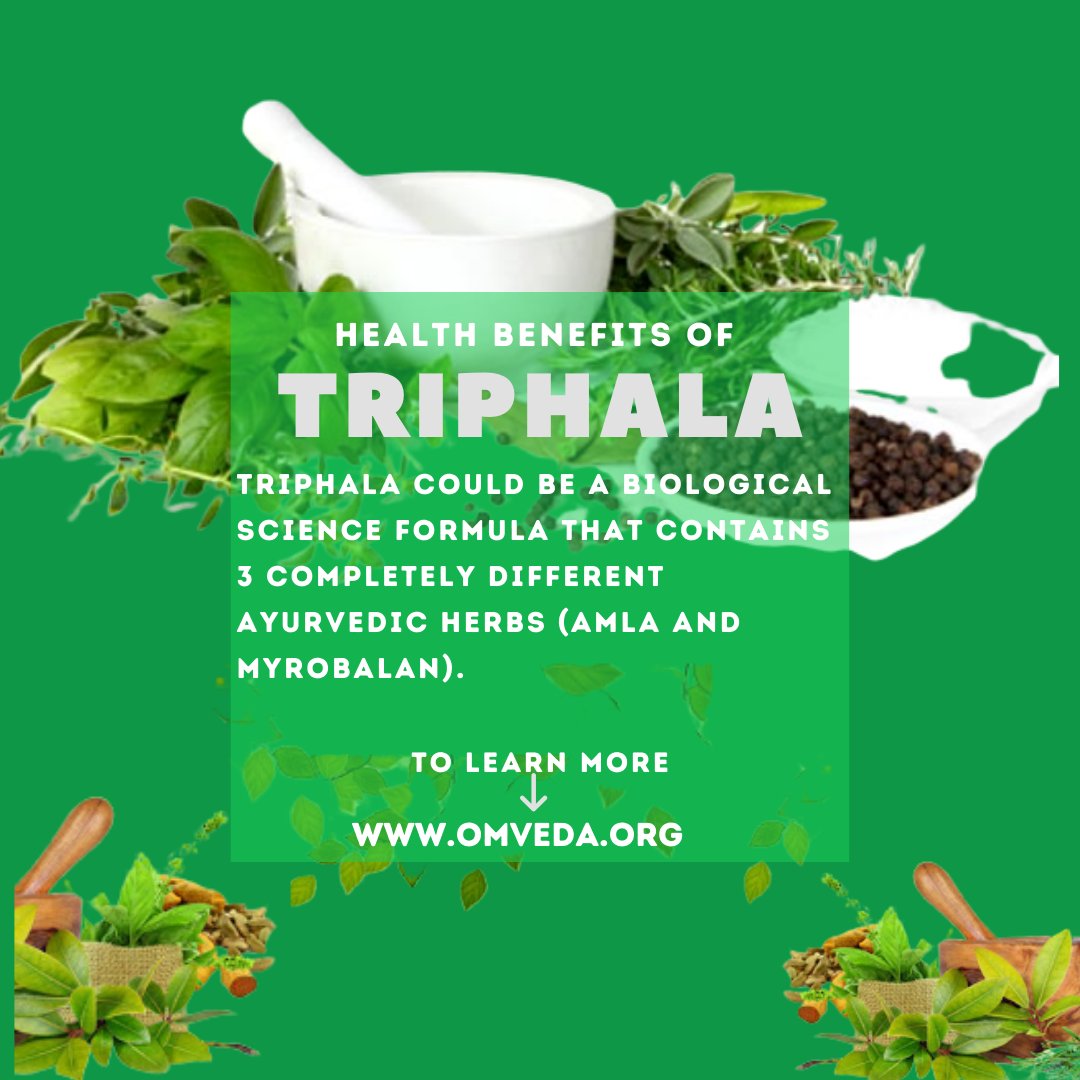 OmVedaOrg's tweet photo. Health benefits of Triphala 
https://t.co/N0fvBykM7f
#omveda #ayurvedic #ayurveda #health  #coronavirus #covid_19 #natural  #skincare #organic #herbal #india #wellness #lockdown #Lockdown4_0 #healthcare #holistic #ayurvedatreatment #beauty #healing #nature #staysafe  #StayAtHome https://t.co/nZcfqKUQRR