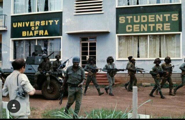 Nigerian Soldiers invaded the University of Nsukka library, tore and burnt books saying "Na these books dem dey read, na why them know plenty".Around July 1967, an informal group known as the Biafran Scientists at the UNN, renamed the school to University of Biafra.