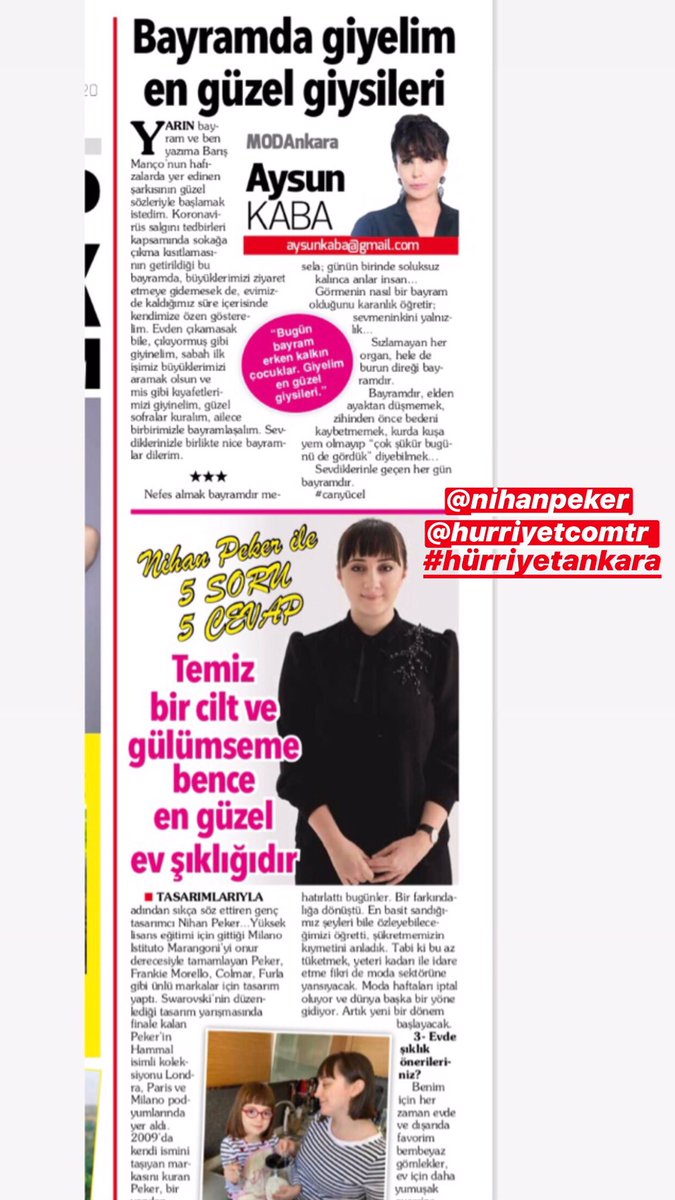 <a href="/nihanpeker/">Nihan Peker</a> ile sohbetimiz #hürriyetcomtr <a href="/HurriyetAnkara/">Hürriyet Ankara</a>