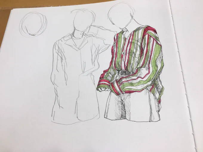 今日は腐るほど柄シャツ描こうの日 