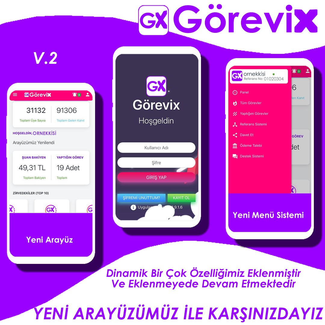 gorevixcom's tweet photo. Görevix | Para Kazanmanın Kolay Yolu.
.
.
.
.
#dekont
#ekis
#ekkazanc 
#ekgelir 
#instalike
#instagram
#parakazanma
#gorevix
#görevix
#evhanimi 
#ekişimkanı 
#ekkazanç
#ekişilanları
#internettenparakazan
#winwin 
#parakazanmakistiyorum
#evdekal 
#evdekaltürkiye 
#hayatevesığar https://t.co/L2nHF0O3ex