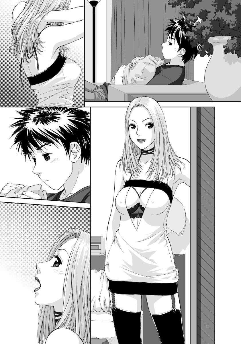 愚作「swing style」から台詞フキダシ擬音無し絵、その,24
オイラの漫画としては、初めての完全ペーパーレス作品
コミスタでペン入れ〜フォトショで彩色しています_φ(‾▽‾)

専用のラブホ、ちょっとSMチックな衣装…もうちょっと隠せよなぁって描いてて思いましたw 