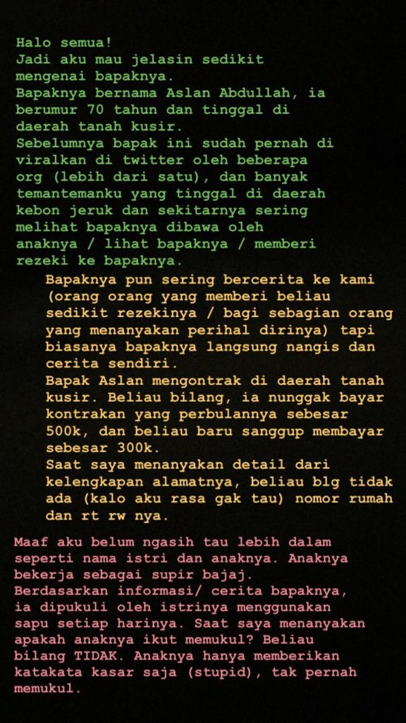 ini beberapa info dari teman2 instagram saya bahwasanya tidak 1 2 orang bahkan seluruh orang tau cerita kakek ini walaupun masih simpang siur.