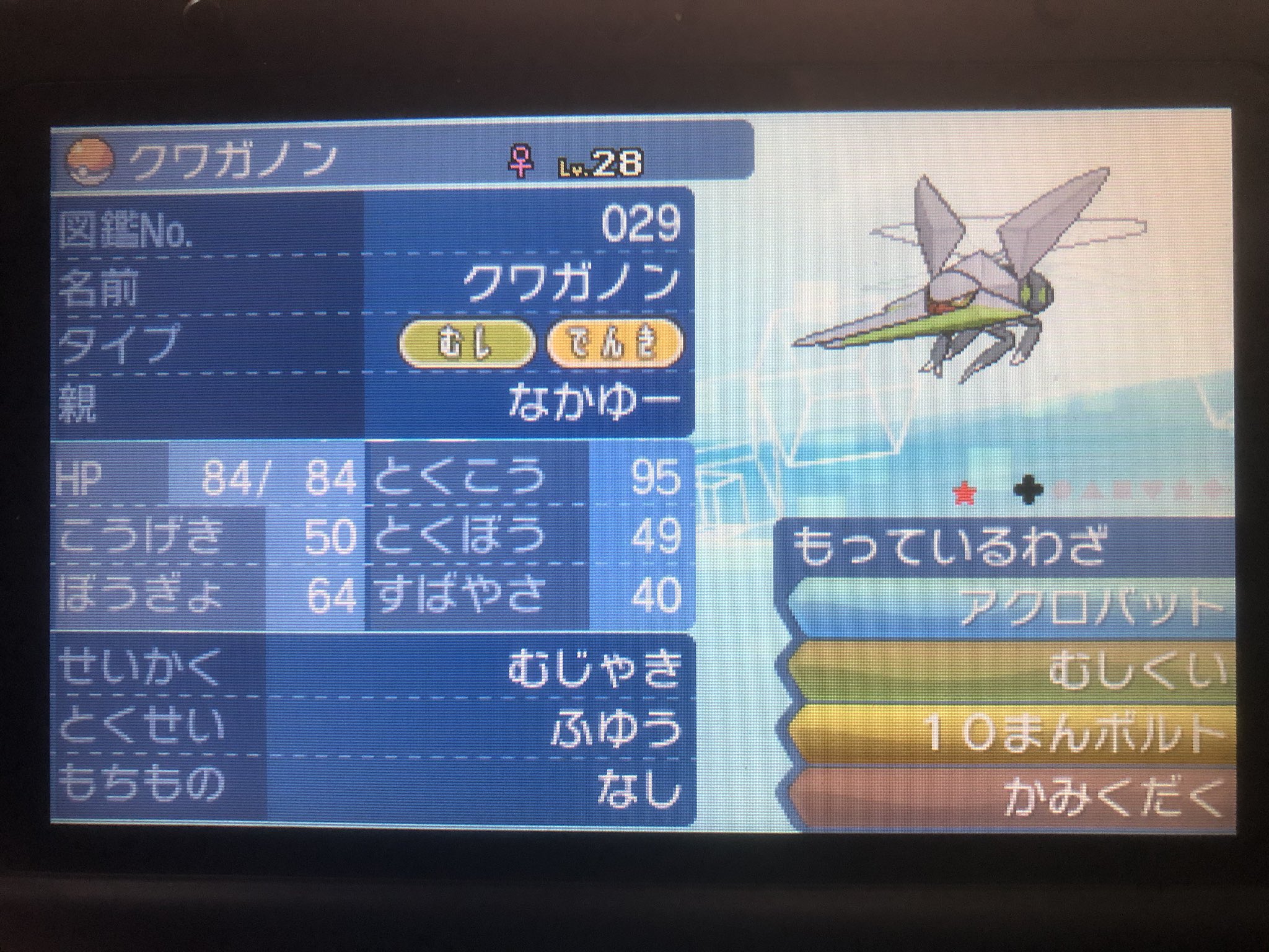 最近別のゲームにハマり中 アゴジムシ デンジムシ クワガノン サンムーン 色違い T Co Yqum4qwxd3 Twitter