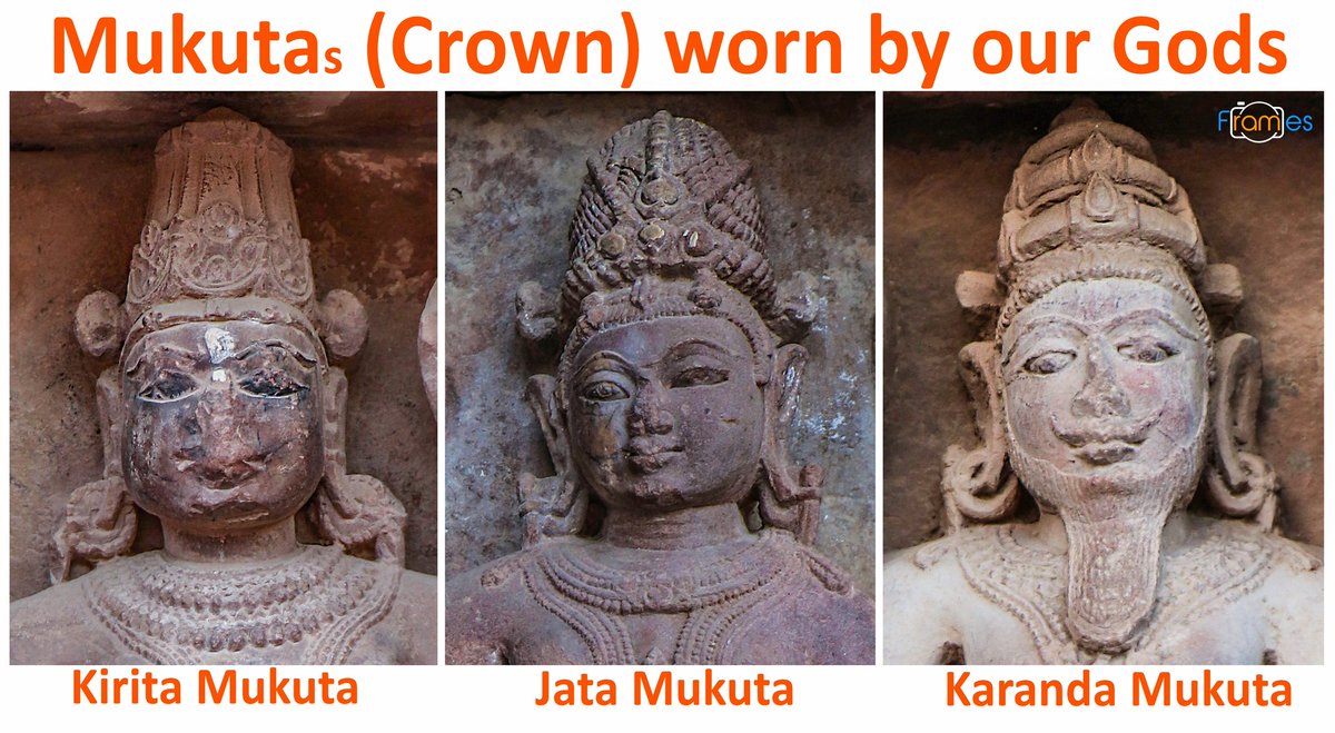 Do you think the Mukutas/Head Gear worn by our gods are just decorative?Let us understand what they mean. @ReclaimTemples  @punarutthana  @LostTemple7