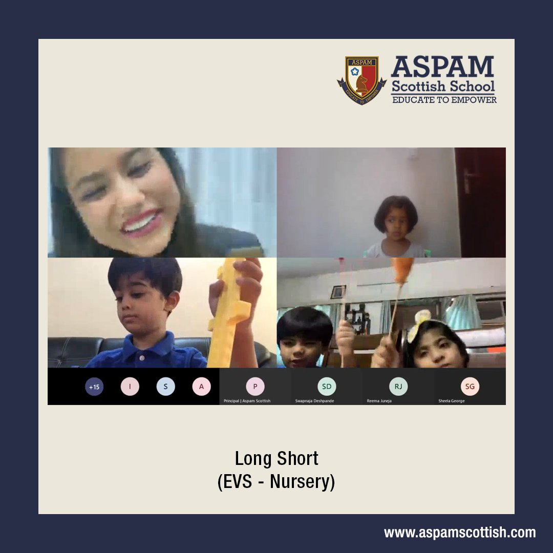 AspamSchool's tweet photo. While teaching pre number concept – long and short, the teacher used everyday objects as well as pictures to help little ASPAMians identify which object is long and short.
https://t.co/epFckJrMqB
#ASPAMScottish #schoolsinnoida #bestschoolinnoida #long #short #prenumber #concepts https://t.co/J3iruhkkPX