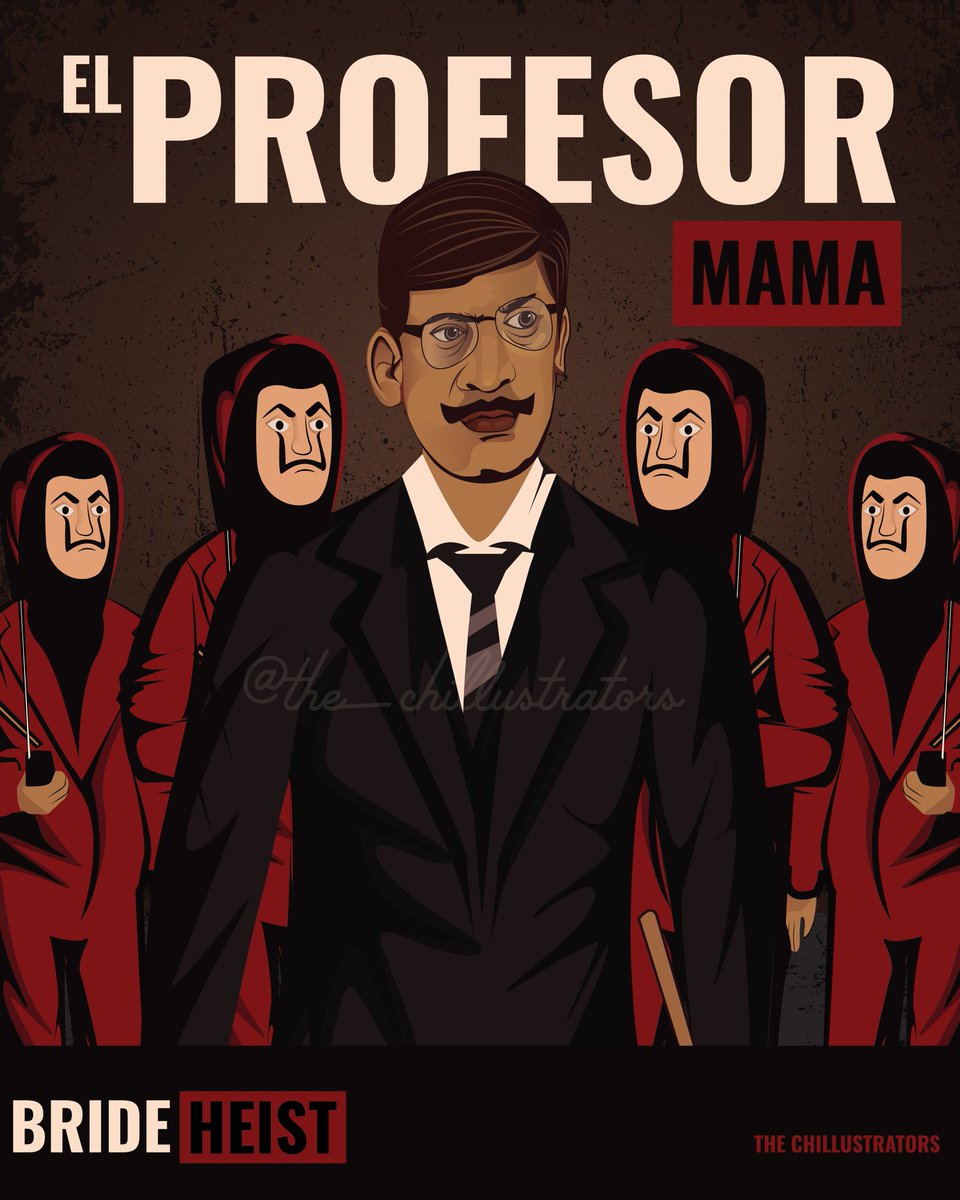 TChillustrators's tweet photo. A take on  Money Heist with Vadivelu sir scene. Let us know how much do you like our professor.

Creative designer - @Pasupathi98 
.
Follow our official account - @DesignsKrysta 

Check out the next tweet for complete cast♥️

#MoneyHeist #vadivelu #Vadivelu4Life https://t.co/AKqUZXUMHj