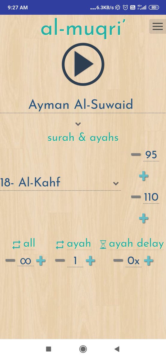Qari Ayman Suwaid is very lucid for a beginner. The app is Al Mugri. @mustafaj0x The biggest benefit of Al mugri is you can repeat an ayah any number of times.1/n