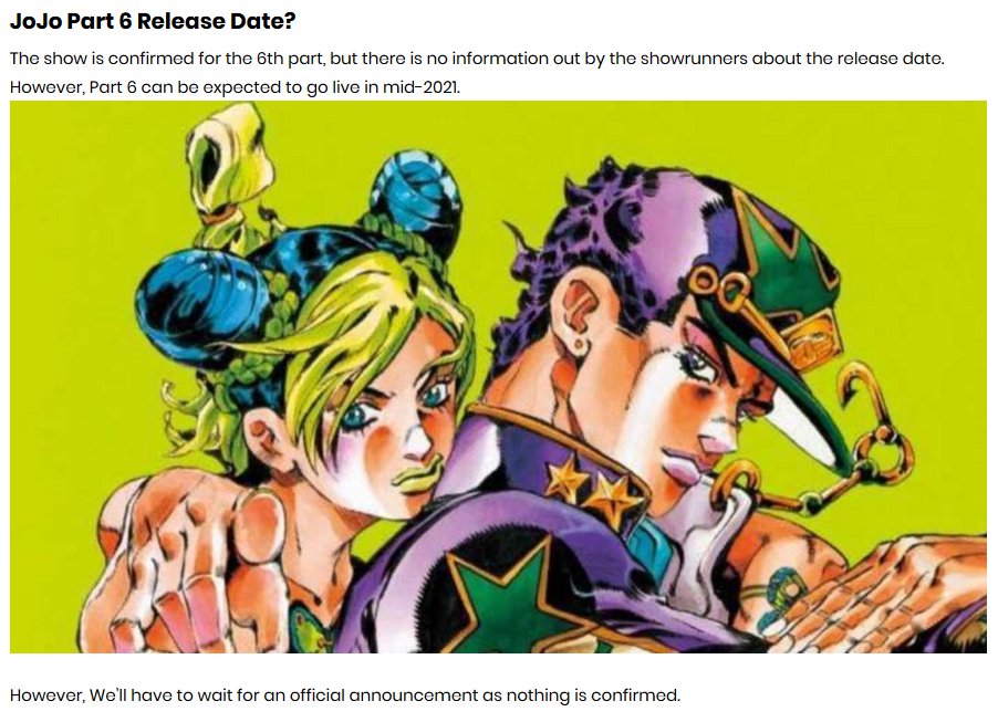 Is Stone Ocean Confirmed? on X: 21 days until Stone Ocean premiers on  netflix Stone Ocean is confirmed. The part 6 character sheets and their  stands together.  / X