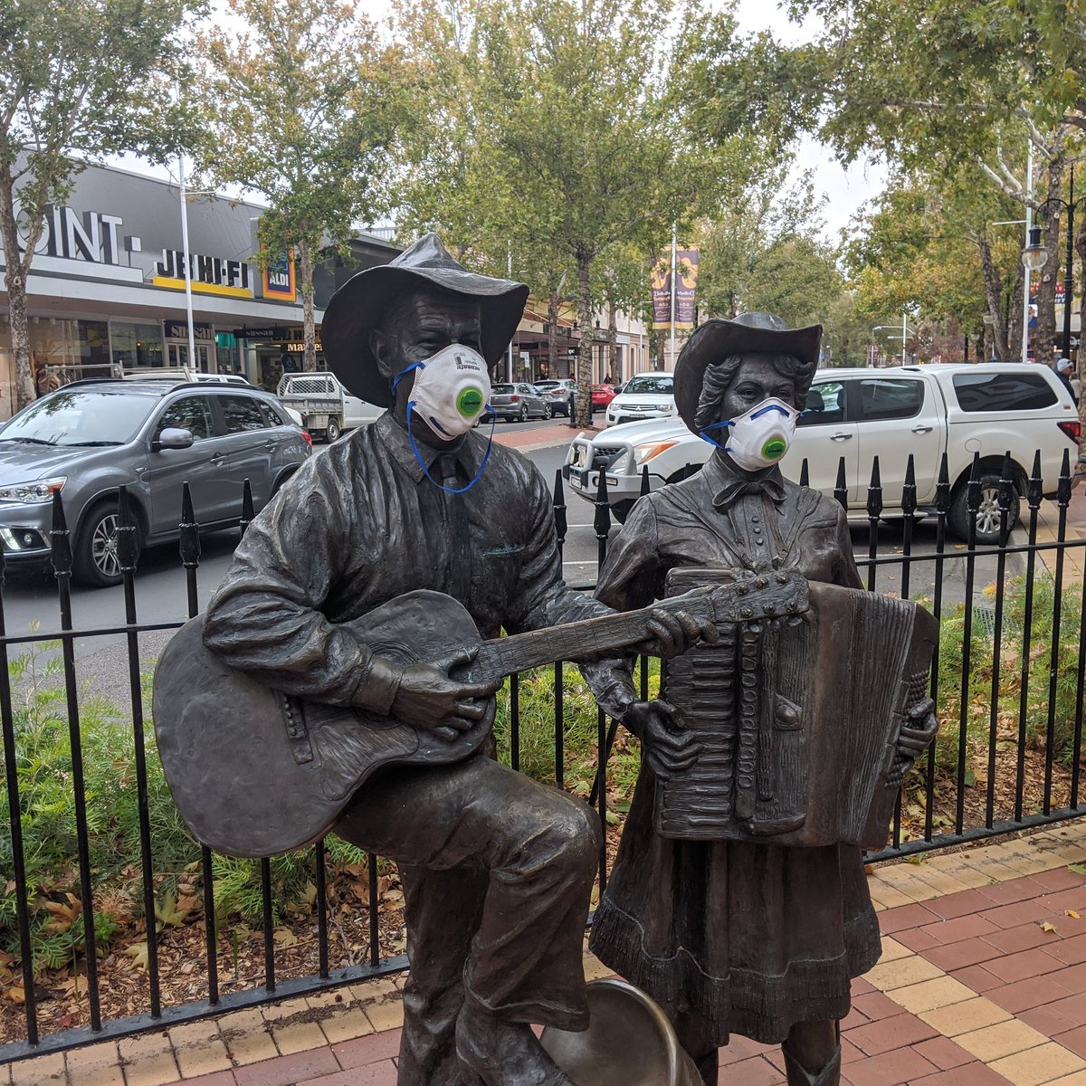 Slim and Joy keeping safe #SlimDusty #JoyMcKean #COVIDー19 #CoronaVirus #CountryMusic #Tamworth #NSW #Australia <a href="/SlimDustyFound/">Slim Dusty Centre</a> <a href="/sdcentre/">Slim Dusty</a>