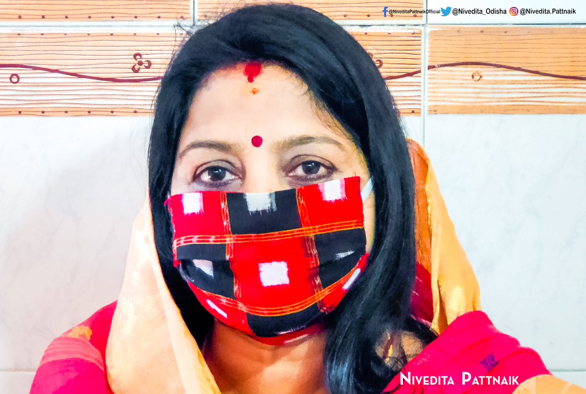 My Sambalpuri Mask !! #NiveditaPattnaik #IWearSambalpuriHandloom #Sambalpur #SambalpurCity #Odisha #India #Sambalpuri #SambalpuriCulture #SambalpuriMask #Mask #SambalpuriHandloom