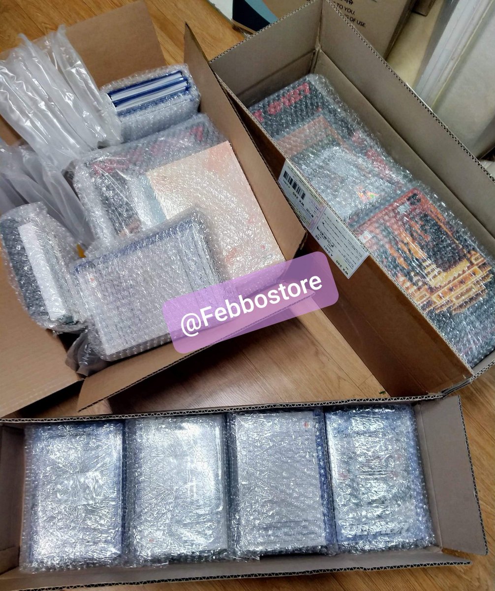 Febboystore's tweet photo. อัลบั้มพรีรอบวันที่19พค.จะอัพเดทที่เทรดนี้นะคะ ตอนนี้ของถึงบ้านเกาทุกกล่องแล้วค่ะ รอแพ็คเตรียมส่งกลับอาทิตย์หน้า อดใจรอกันนะคะ🥰 #Febboyupdate https://t.co/IfGuDfMij4