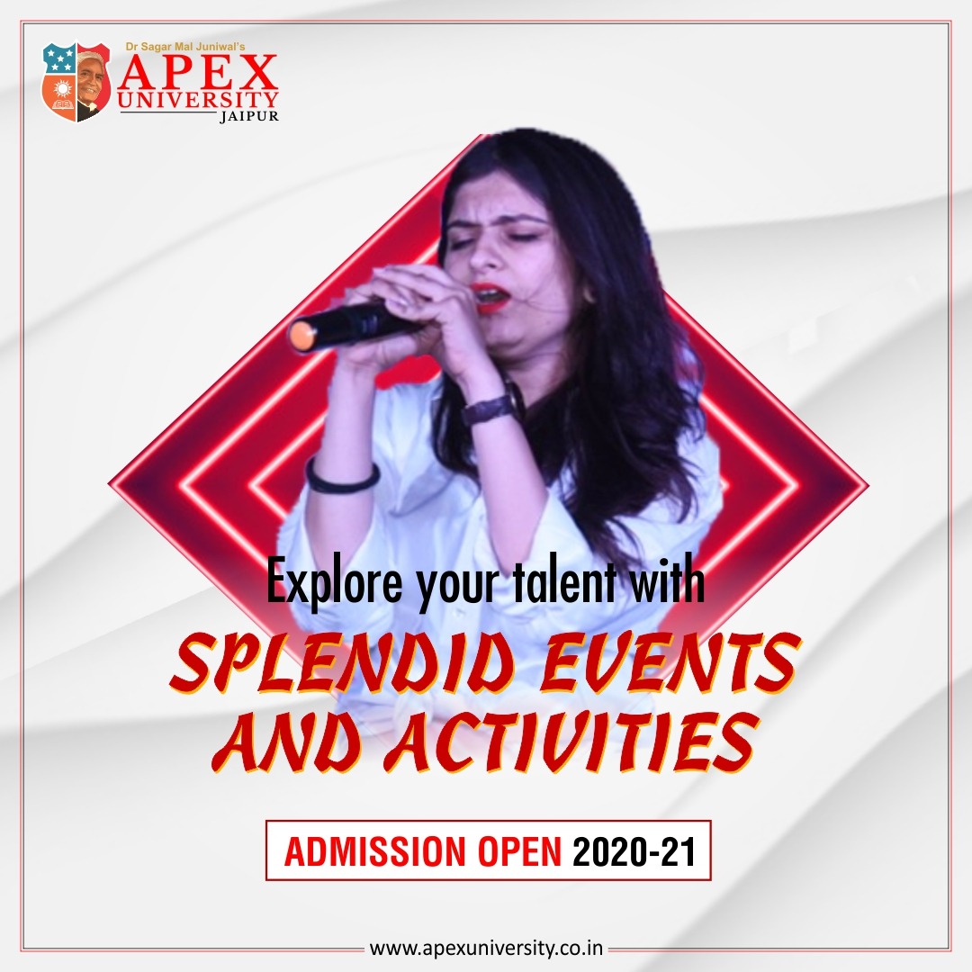 APEX_COLLEGES's tweet photo. Explore your talent in a wide variety of fabulous events and rocking extracurricular activities at Apex University.
#Events #CurricularActivity #Celebration #Activity #Singing #Dancing #Talent #ApexUniversity https://t.co/R4VQ0TVf2g