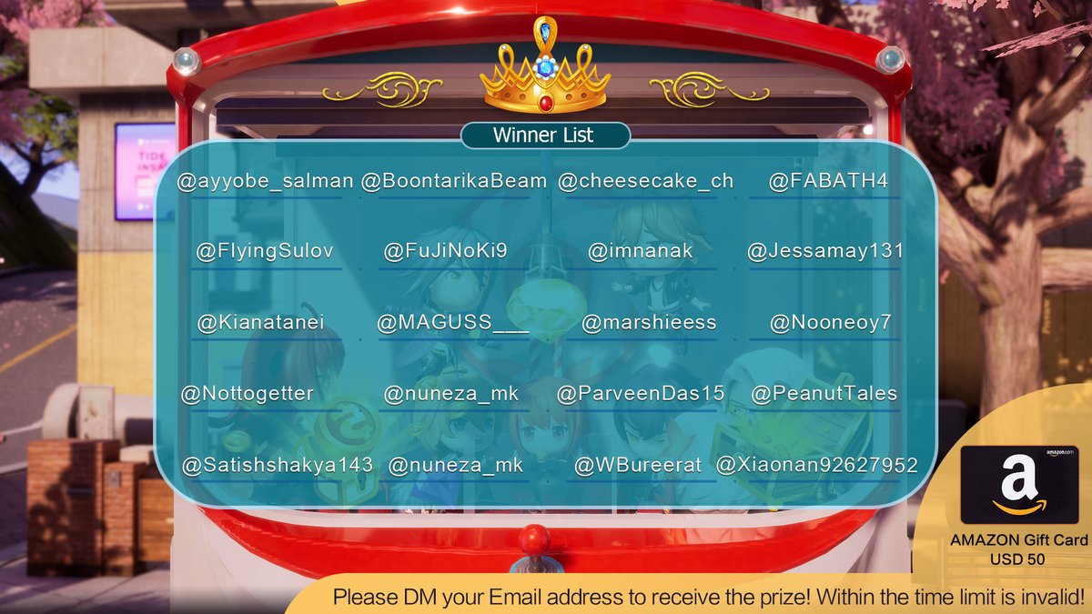 Dragon Raja_SEA on Twitter "Please the players in the WINNER LIST send