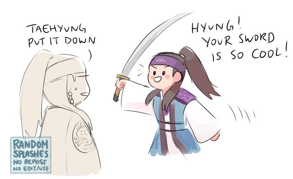 Claire On Twitter Hwarang Taetae Hanging Out With King Yoongi Btsfanart Agustd Daechwita