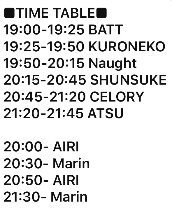 MR.BEATS (@djcelory) on Twitter photo 今夜の <a href="/VUENOS_CLUB/">VUENOS_CLUB</a> からLINE Liveにて配信されるBon-Voyage🔥タイムテーブル公開します🎧19時から22時までの3時間となります。皆様是非遊びに来て下さい! #ボンボヤ 今夜の <a href="/VUENOS_CLUB/">VUENOS_CLUB</a> からLINE Liveにて配信されるBon-Voyage🔥タイムテーブル公開します🎧19時から22時までの3時間となります。皆様是非遊びに来て下さい! #ボンボヤ