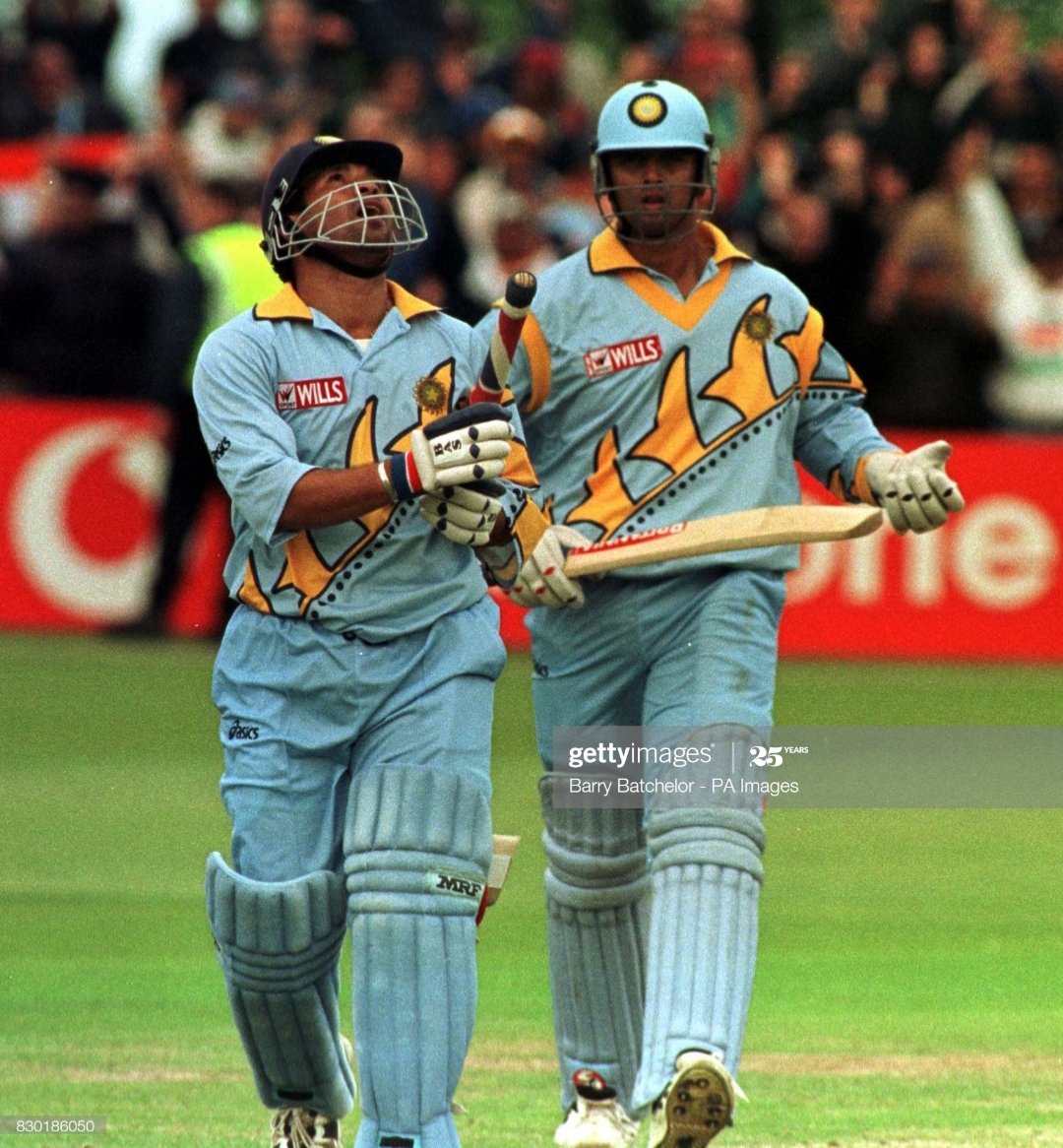 There's always anxiety prior to a Cricket match, but this particular WC match had us emotionally drained with India's beloved son returning to Cricket, post the sad demise of his beloved father #OnThisDay in Bristol '99,  @sachin_rt was "blessed by his father" from the heaven