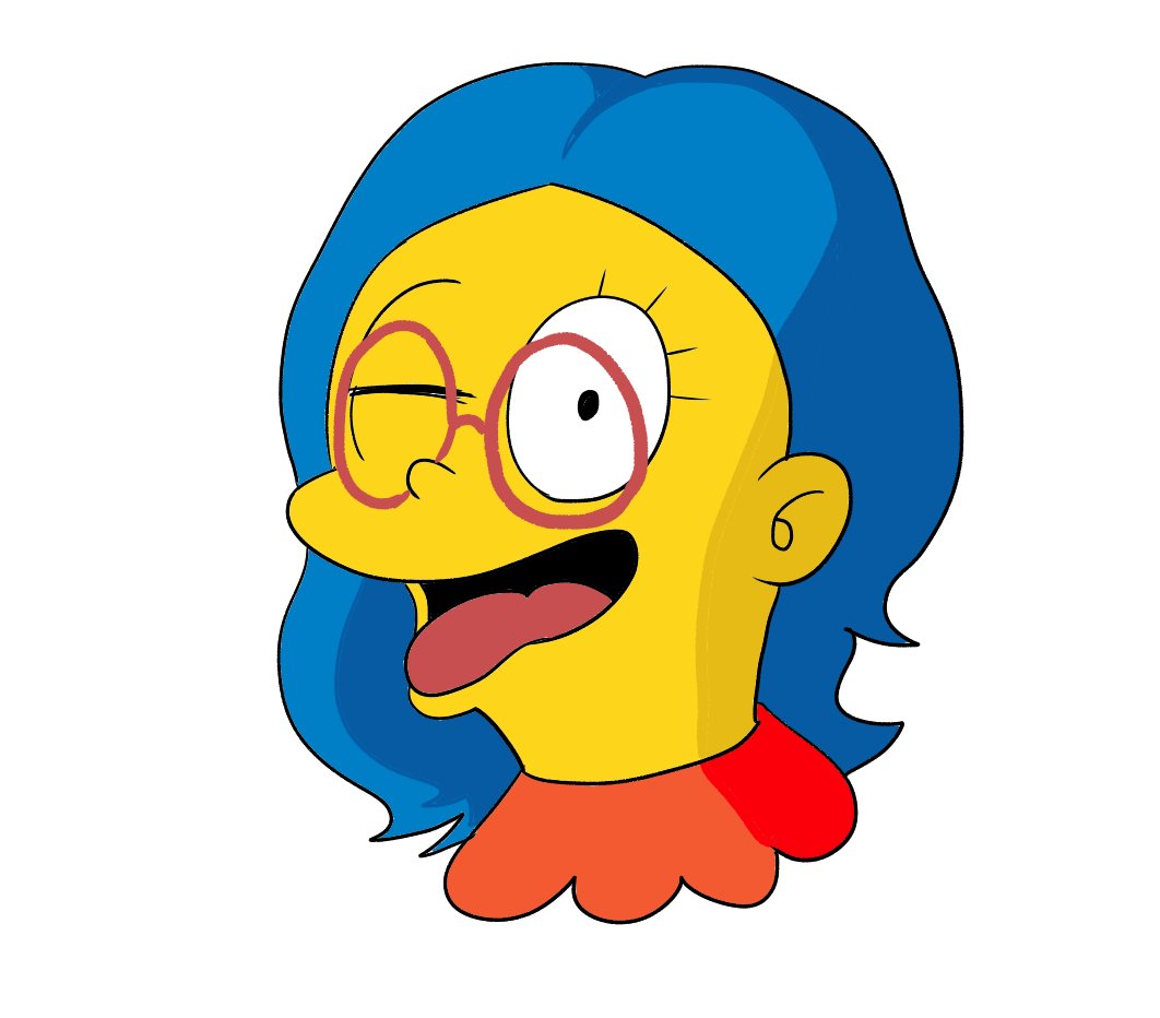 シンプソンズ風 あみあきひこ 漫画家のイラスト