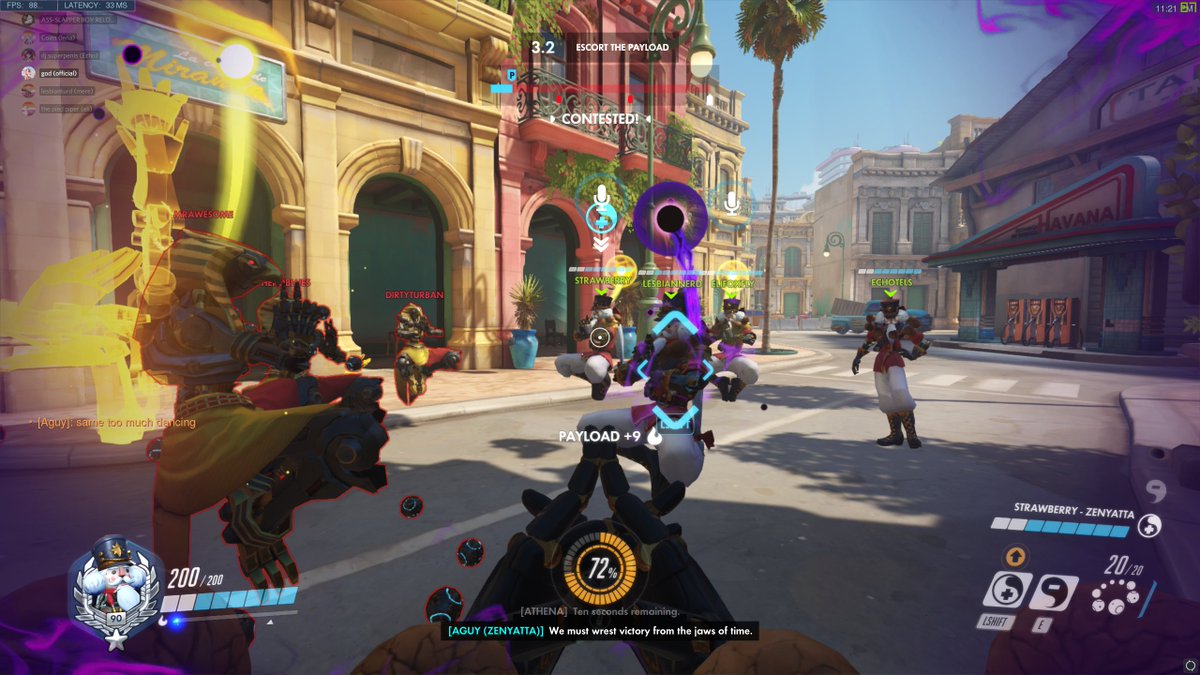 electrajpeg's tweet photo. I just played a game of no limits with Sapphic Mess where every single person on both teams was Zenyatta; we didn't plan this, it was the hardest I've laughed in months https://t.co/eluu50exB0