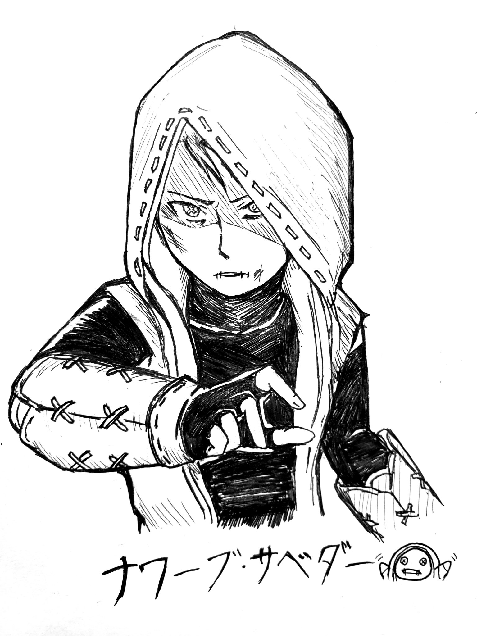 えびふにょい 第5人格イラスト Identityvイラスト 落書き 手書き 簡単に描けるナワーブ サベダー君 の描き方 T Co Uzpuajhkud Twitter