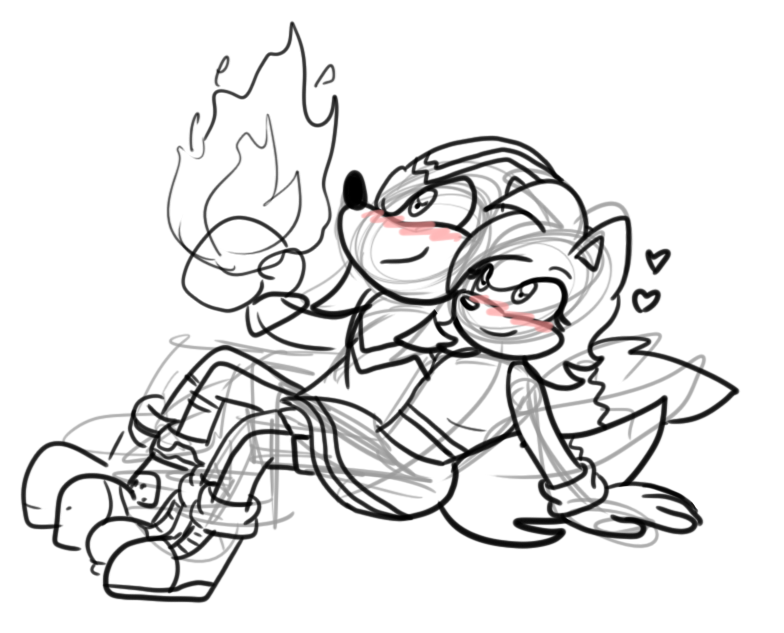 Thank you guys for all the fun and the laughs during the #182Party stream! Here are the 10-minute Sonic Couples sketches I did with @ProjectSNT and @SPD64. I got to draw SNT twice, Rookie, and Flaming Knuckles! xD Plus Vector/Vanilla and... Silver/Mephiles!?
