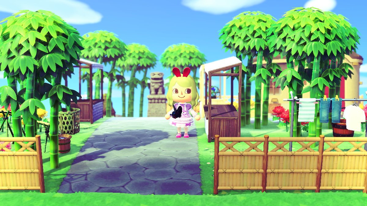 タマミ あつ森をイギリス郊外の田舎のイメージにしたいのだけど センスがなくてまったくならない 片隅に作った和テイストの竹やぶの中の一軒家だけいい感じ あつ森 どうぶつの森 Animalcrossing Acnh Nintendoswitch T Co Mcigrk2qjk