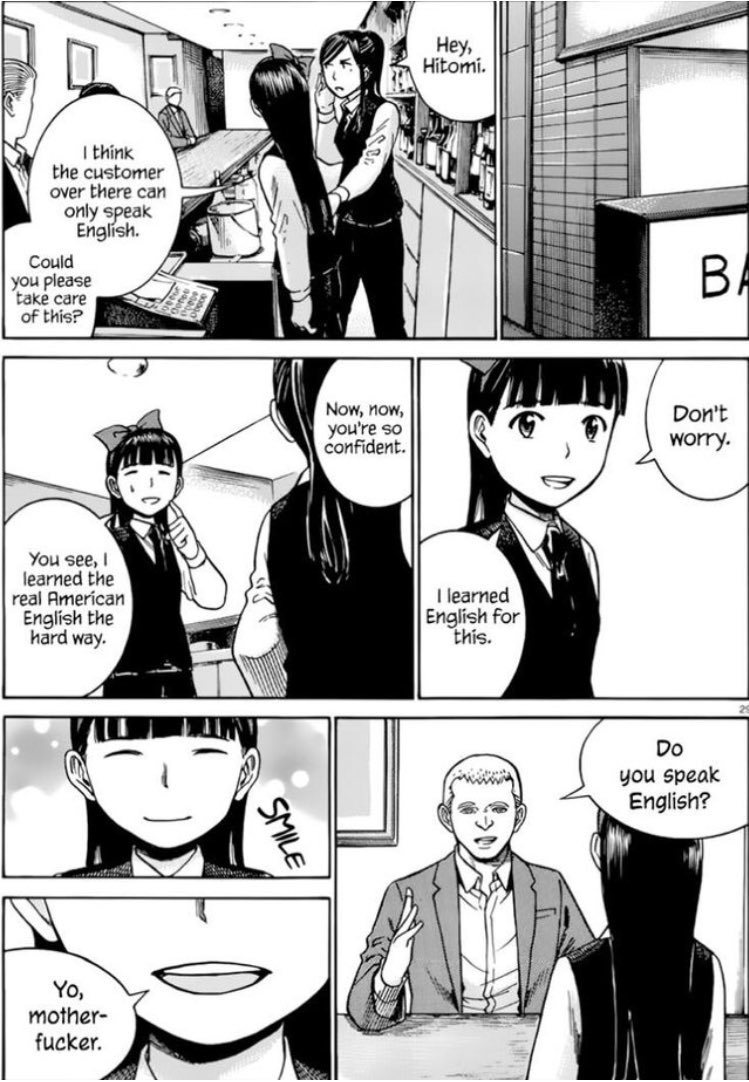 Hinamatsuri (9/10)Starting with my all time fav manga. If you’ve watched the anime READ THE MANGA TOO. There’s chapters the anime haven’t covered yet; the timeskip chapter! Hitomi, the best girl become more and more powerful she’s basically OP now.