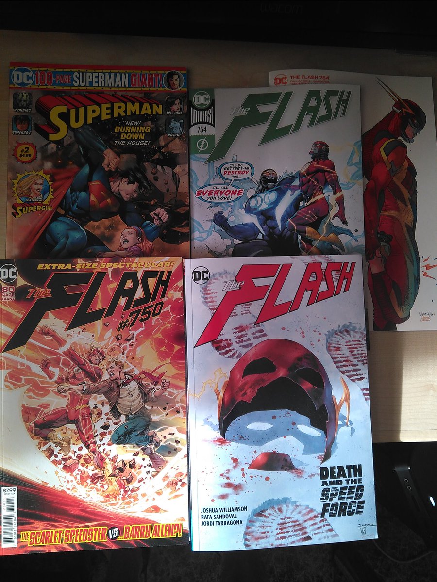 JordiTarragona6's tweet photo. Cositas publicadas que me han ido llegando! 😊👍 #flash vol.12, #flash754 #superman Giant#2, #flash750 #dccomics https://t.co/NMpf6jNGvA