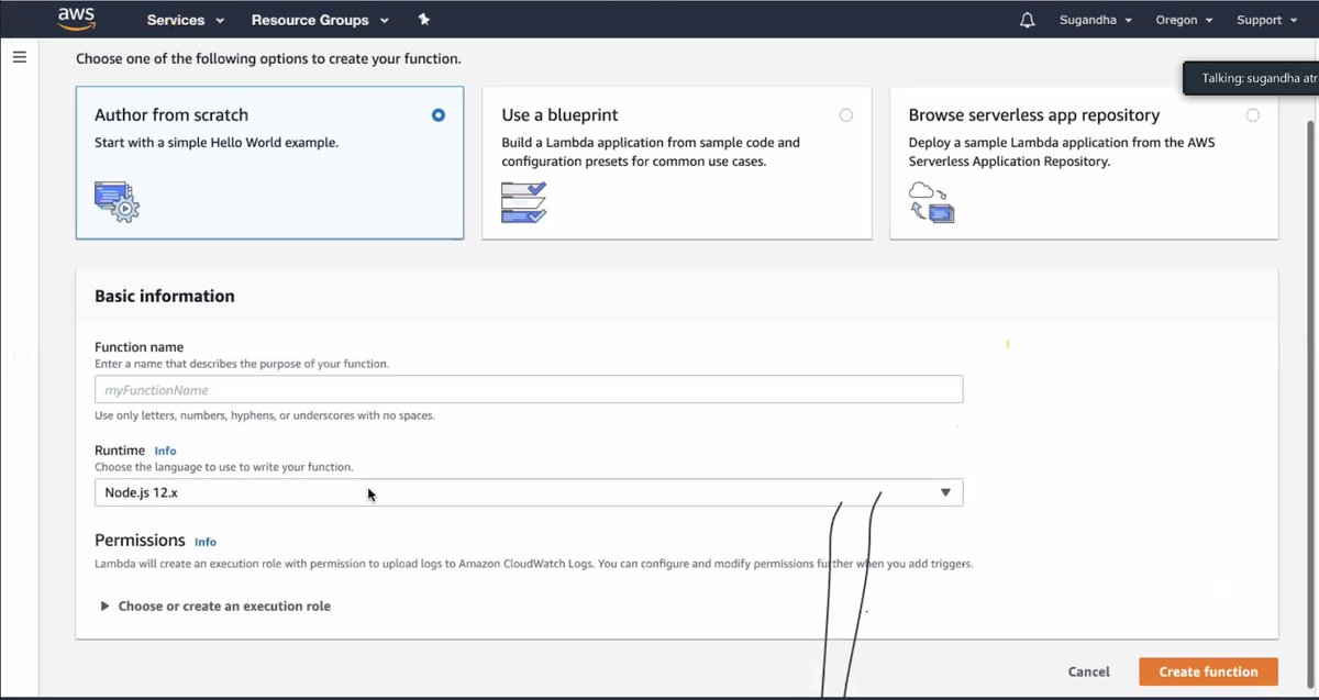 VikramAinchwar's tweet photo. @awscloud lambda... serverless technology, run your function on-demand ... not to worry as AWS will provide infrastructure ..so schedule that lambda service accordingly.
Choose Runtime environment with multiple language support !!! awesome.
#BlrsaysHelloAWS #SFDCBLR
@sfdgblr https://t.co/auhlR2Jp2w