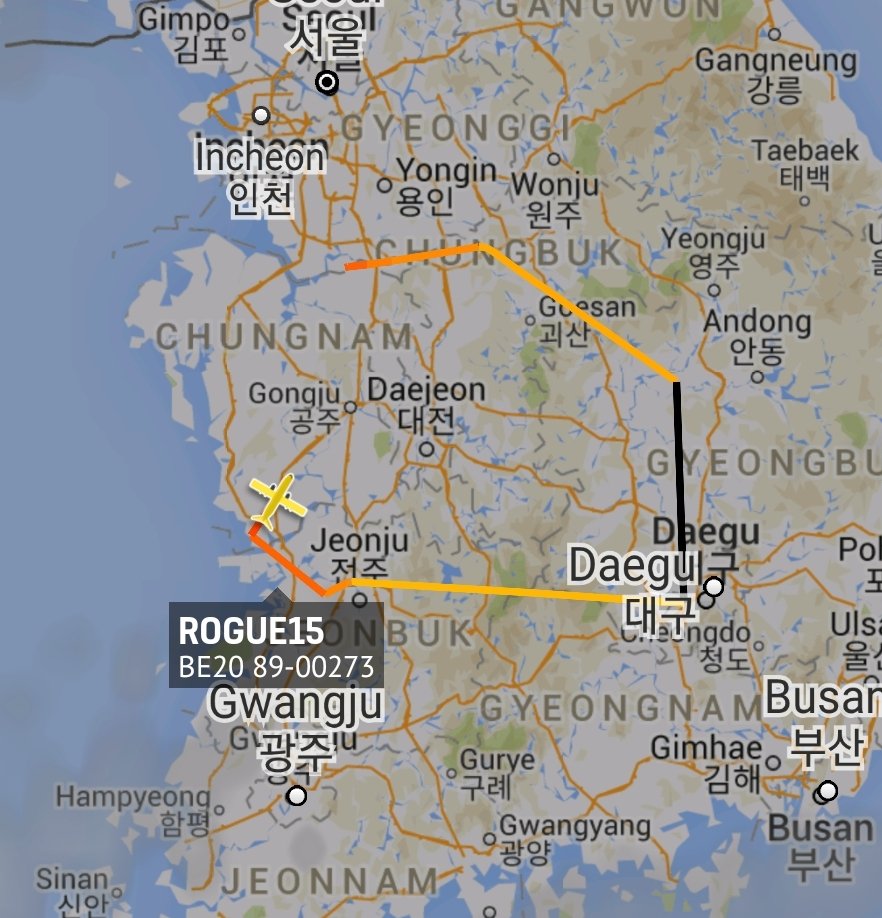 is_keelu's tweet photo. U.S Army 
Beech RC-12X Guardrail 
Spotted over #SouthKorea 

#ROGUE15 89-00273 #SIGINT https://t.co/l4oxDzRvp6