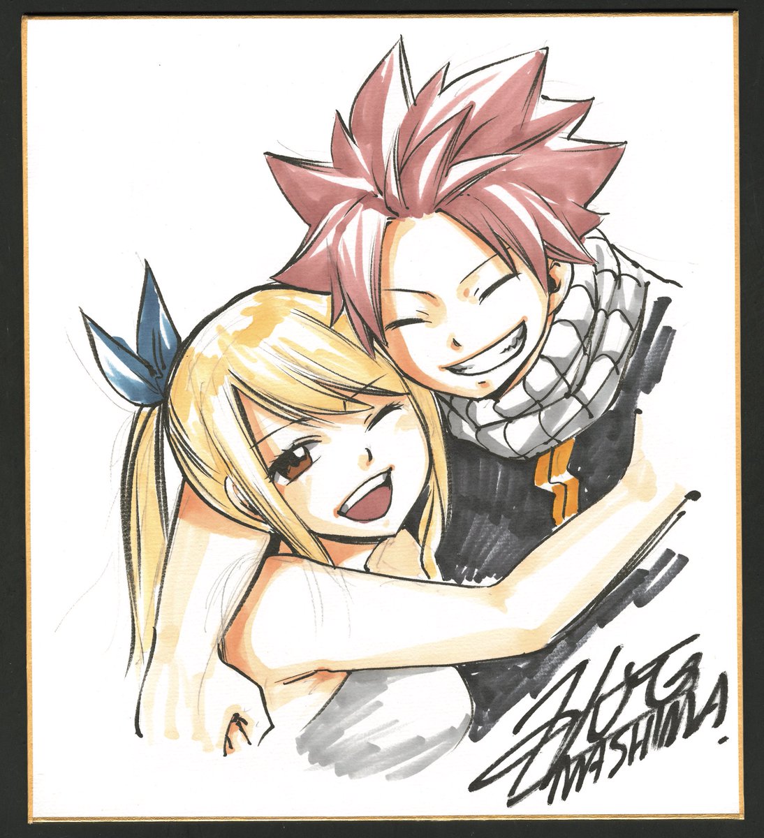 Day 144 of 366 of NaluJust going to use the latest Mashima Nalu art for this one. Very adorable drawing of the best Pairing