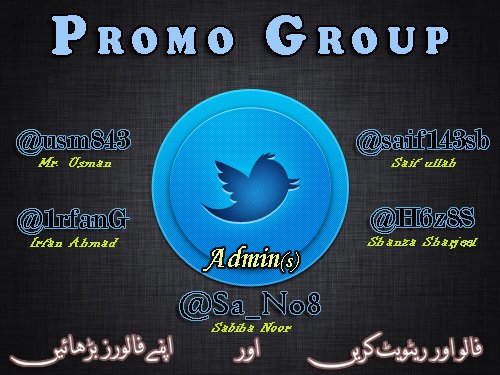 #PromoGrp
2⃣
@Sa_No8🅰
@saif143sb
@usm843
@1rfanG
@H6z8S
💗💗
@_dil05
@I_H_101
@Thr_IK
@mutig17
@MI_RYK
@F_Abas1
@Moh_ifb
@binte70
@3arshay
@fatmye3
@zmirza77
@tokk_aa
@tanoli40
@irFanAl2_
@daisi_kuri
@DJ__NaiN
@_AYESHA_1
🔄
@00IFB
@ShakilBashir5
@exxenceofficiel
@AijazChowdhary9