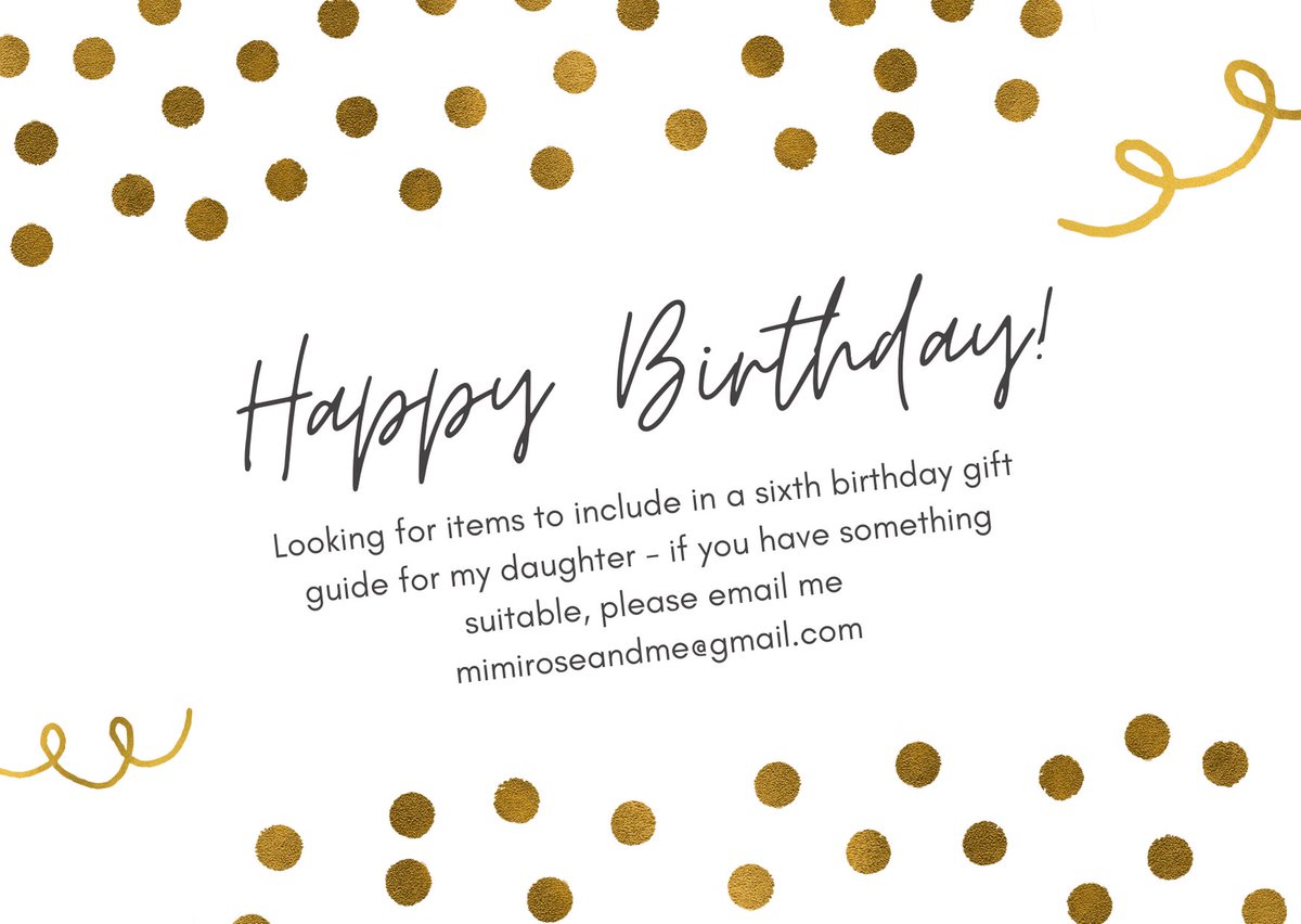 Mimiroseandme's tweet photo. #Birthday #Giftguide I'm looking for products to include in my sixth birthday gift guide for my daughter - if you have something suitable, please email me mimiroseandme@gmail.com 🎈🎈🎈 #birthdaygiftguide #giftguide #prrequest https://t.co/5EtnpASWvk https://t.co/s1OseyKrsO