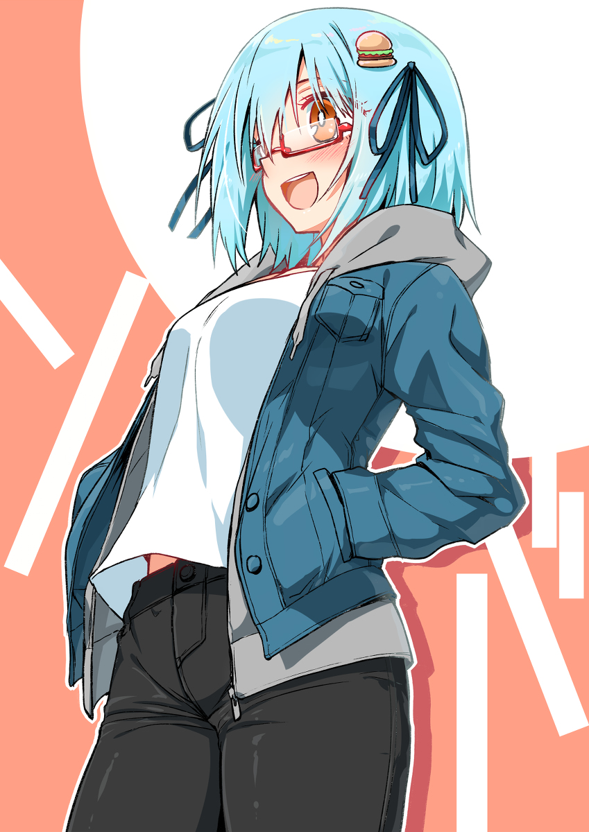 「ハンバーガーちゃん #ハンバーガーちゃん #らくがき https://t.co/」|左のイラスト