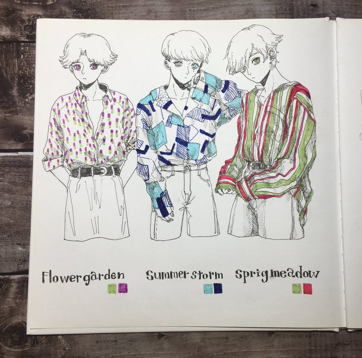 Twoucan 柄シャツ男子 の注目ツイート イラスト マンガ