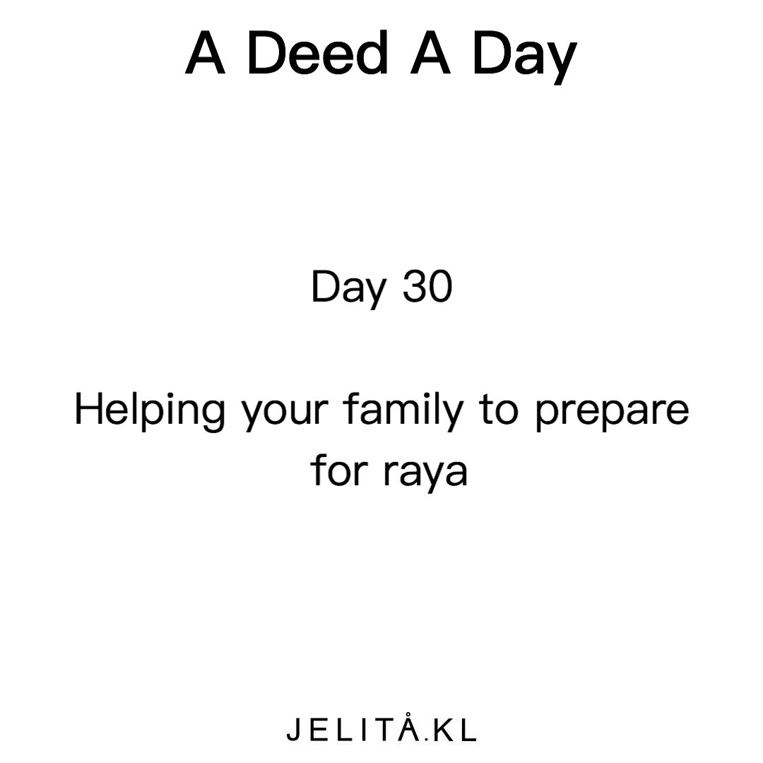 jelitaklHQ's tweet photo. Day 30
#ADeedADay https://t.co/c1duGMhb5T