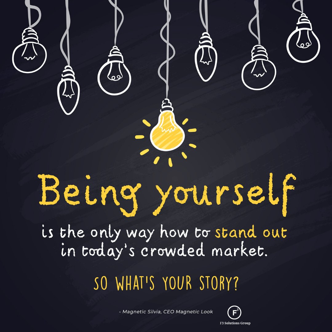 F3SolutionsGrp's tweet photo. Being yourself
Is  the only way how to stand out
In today’s crowded market.

So What’s your story?

#BeYourself #Marketing #story #content #likeforlike #like4like #followback  #f3solutionsgroup https://t.co/Rn1IsW1WRM